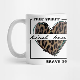 Kind Heart leopard Mug